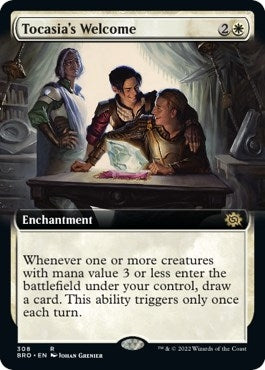 Image for Tocasia's Welcome (Extended Art) (308) (The Brothers' War) - Magic: The Gathering