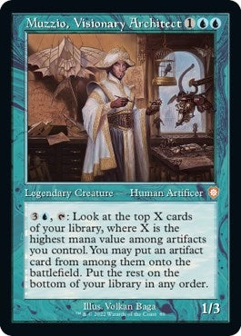 Image for Muzzio, Visionary Architect (Retro Frame) (89) (The Brothers' War) - Magic: The Gathering