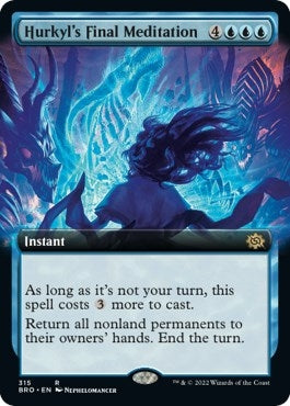 Image for Hurkyl's Final Meditation (Extended Art) (315) (The Brothers' War) - Magic: The Gathering