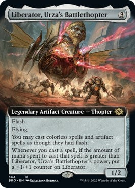 Image for Liberator, Urza's Battlethopter (Extended Art) (364) (The Brothers' War) - Magic: The Gathering