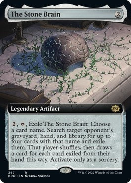 Image for The Stone Brain (Extended Art) (367) (The Brothers' War) - Magic: The Gathering