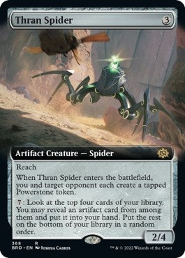 Image for Thran Spider (Extended Art) (368) (The Brothers' War) - Magic: The Gathering