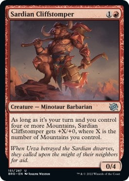 Sardian Cliffstomper (151) (The Brothers' War)