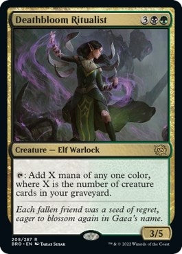 Image for Deathbloom Ritualist (208) (The Brothers' War) - Magic: The Gathering