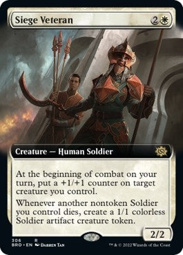 Siege Veteran (Extended Art) (306) (The Brothers' War)