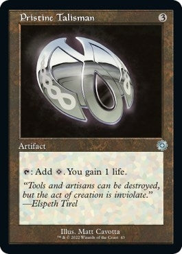Image for Pristine Talisman (43) (The Brothers' War: Retro Frame Artifacts) - Magic: The Gathering