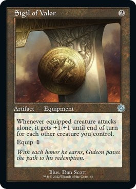 Sigil of Valor (53) (The Brothers' War: Retro Frame Artifacts)