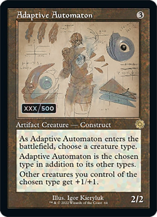 Adaptive Automaton (Schematic) (Serial Numbered) (64) (The Brothers' War: Retro Frame Artifacts)