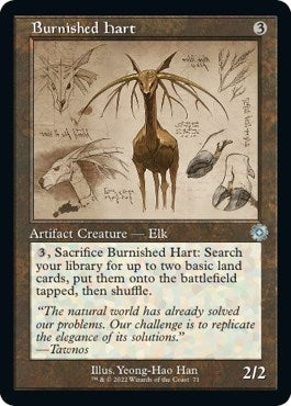 Image for Burnished Hart (Schematic) (71) (The Brothers' War: Retro Frame Artifacts) - Magic: The Gathering