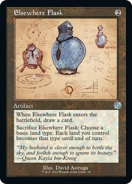 Elsewhere Flask (Schematic) (78) (The Brothers' War: Retro Frame Artifacts)