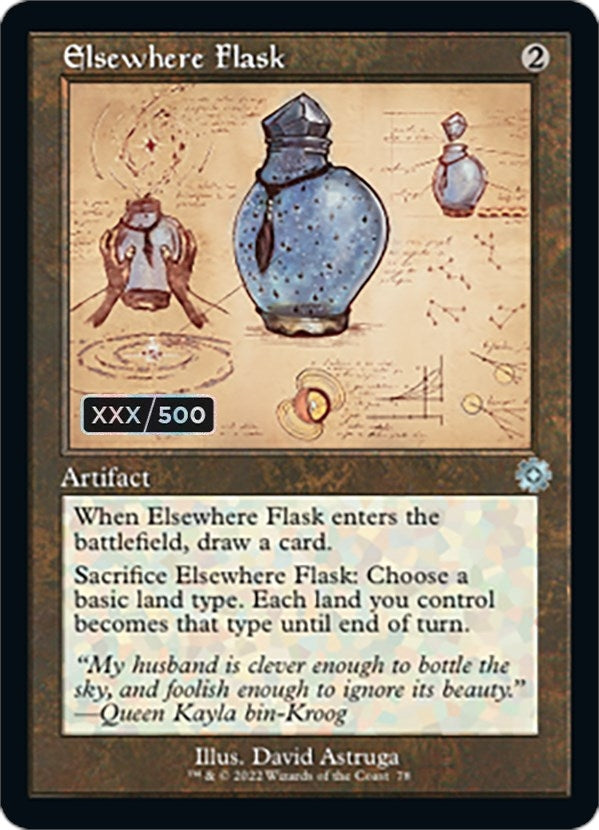 Elsewhere Flask (Schematic) (Serial Numbered) (78) (The Brothers' War: Retro Frame Artifacts)