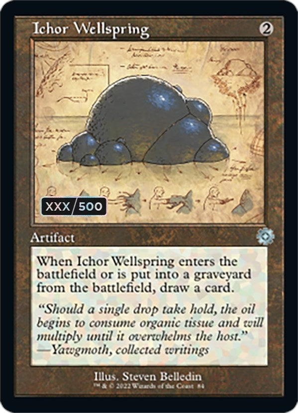 Image for Ichor Wellspring (Schematic) (Serial Numbered) (84) (The Brothers' War: Retro Frame Artifacts) - Magic: The Gathering
