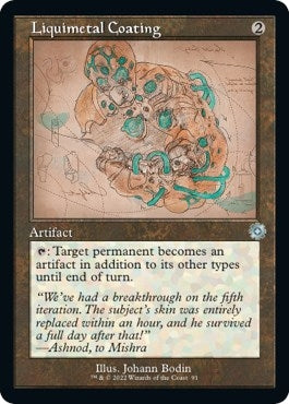 Image for Liquimetal Coating (Schematic) (91) (The Brothers' War: Retro Frame Artifacts) - Magic: The Gathering