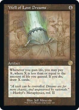 Image for Well of Lost Dreams (Schematic) (125) (The Brothers' War: Retro Frame Artifacts) - Magic: The Gathering