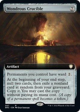 Image for Wondrous Crucible (Extended Art) (67) (The Brothers' War) - Magic: The Gathering