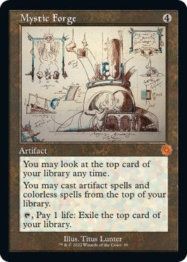 Image for Mystic Forge (Schematic) (99) (The Brothers' War: Retro Frame Artifacts) - Magic: The Gathering