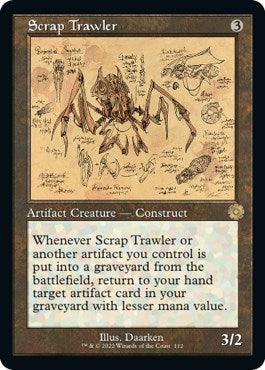 Scrap Trawler (Schematic) (112) (The Brothers' War: Retro Frame Artifacts)