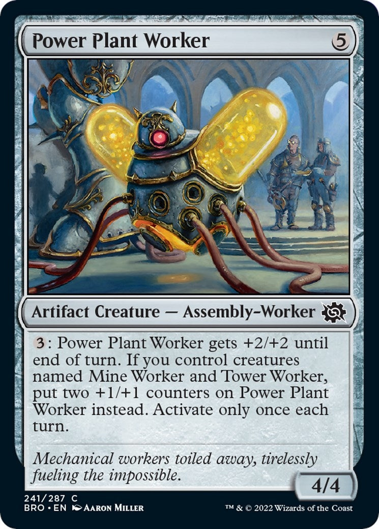 Image for Power Plant Worker (241) (The Brothers' War) - Magic: The Gathering
