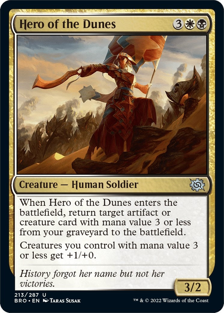 Image for Hero of the Dunes (213) (The Brothers' War) - Magic: The Gathering
