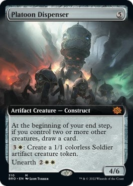 Image for Platoon Dispenser (Extended Art) (310) (The Brothers' War) - Magic: The Gathering
