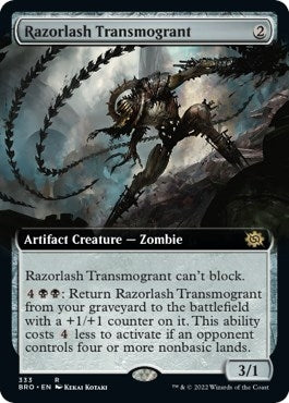 Razorlash Transmogrant (Extended Art) (333) (The Brothers' War)