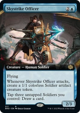 Image for Skystrike Officer (Extended Art) (317) (The Brothers' War) - Magic: The Gathering