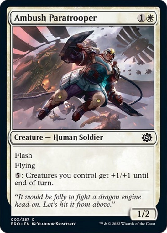Image for Ambush Paratrooper (3) (The Brothers' War) - Magic: The Gathering