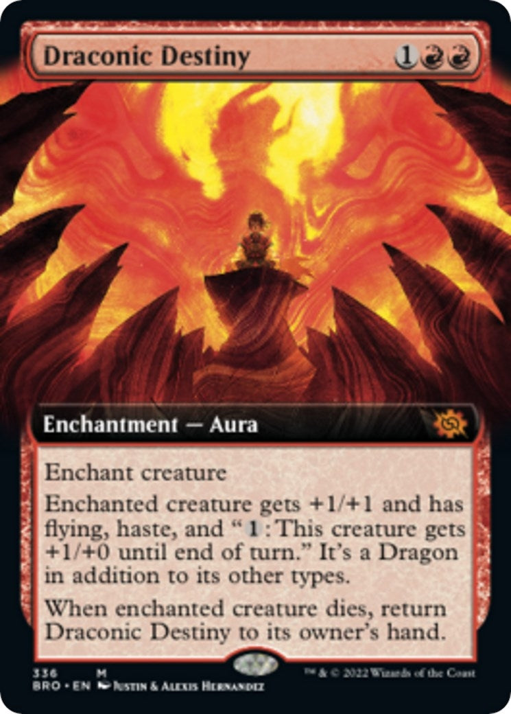 Draconic Destiny (Extended Art) (336) (The Brothers' War)