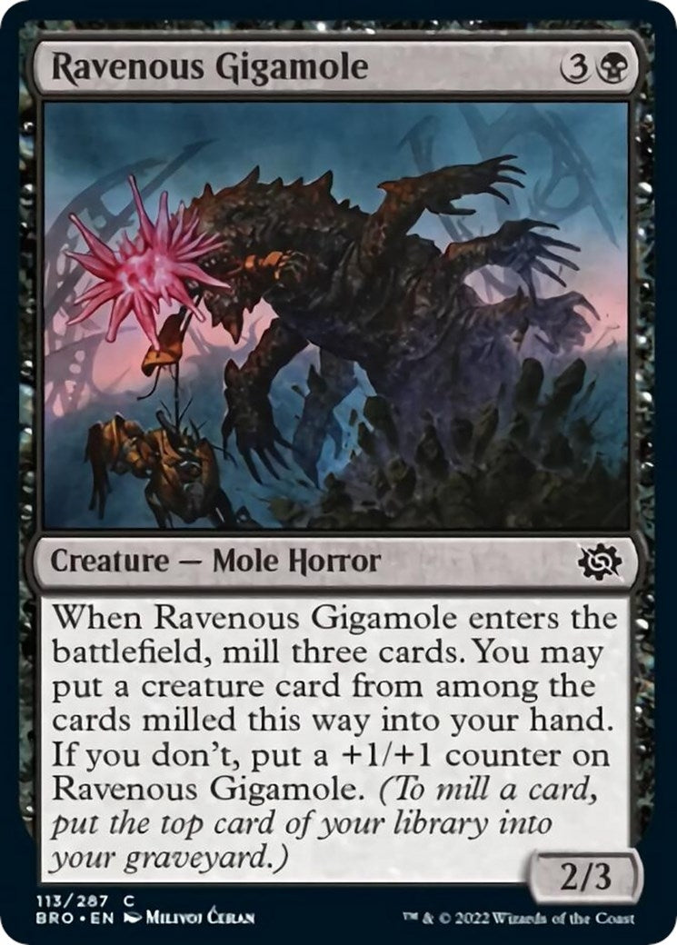 Image for Ravenous Gigamole (113) (The Brothers' War) - Magic: The Gathering