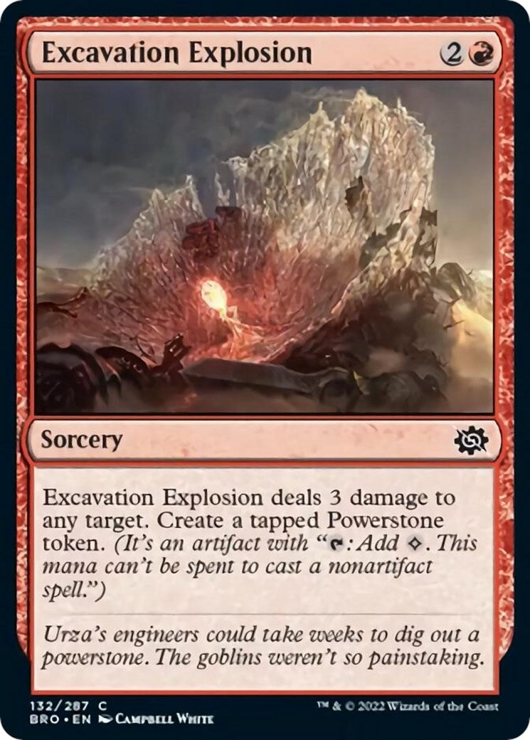 Image for Excavation Explosion (132) (The Brothers' War) - Magic: The Gathering
