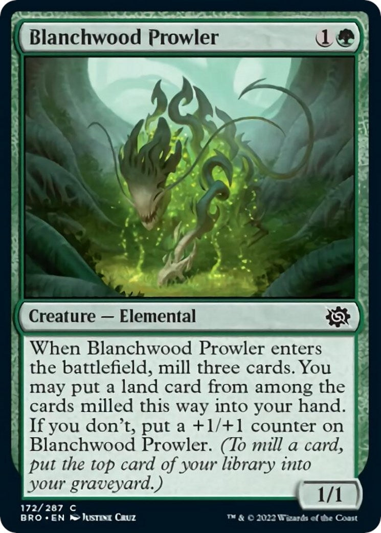 Image for Blanchwood Prowler (172) (The Brothers' War) - Magic: The Gathering