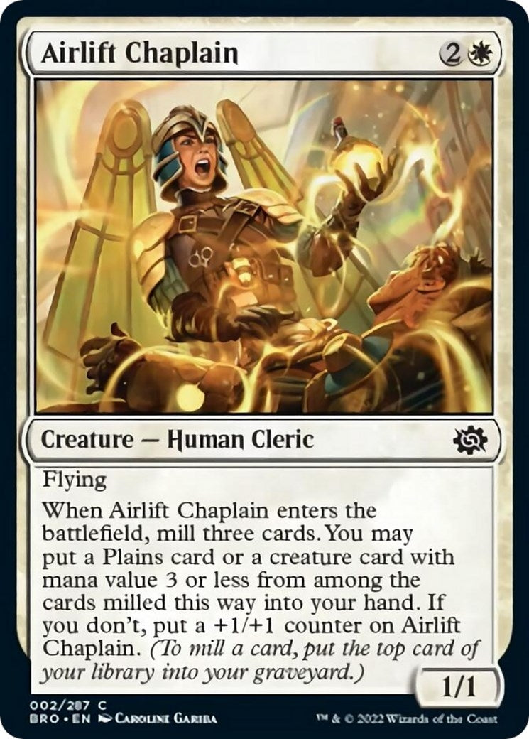 Image for Airlift Chaplain (2) (The Brothers' War) - Magic: The Gathering
