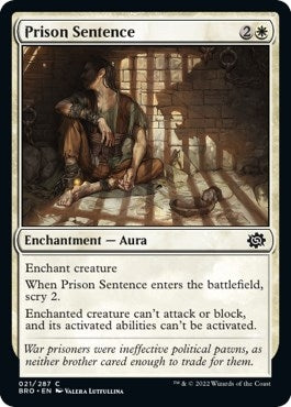 Image for Prison Sentence (21) (The Brothers' War) - Magic: The Gathering