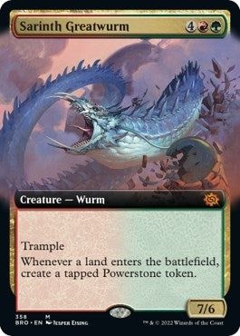Sarinth Greatwurm (Extended Art) (358) (The Brothers' War)