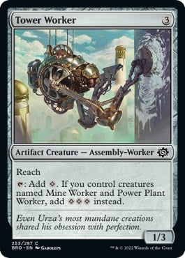 Image for Tower Worker (255) (The Brothers' War) - Magic: The Gathering