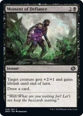 Image for Moment of Defiance (108) (The Brothers' War) - Magic: The Gathering