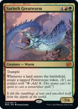 Image for Sarinth Greatwurm (220) (The Brothers' War) - Magic: The Gathering