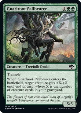 Image for Gnarlroot Pallbearer (184) (The Brothers' War) - Magic: The Gathering