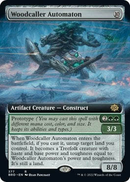Image for Woodcaller Automaton (Extended Art) (377) (The Brothers' War) - Magic: The Gathering
