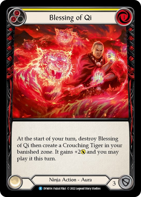 Image for Blessing of Qi (Yellow) (DYN054) (Dynasty) - Flesh and Blood TCG