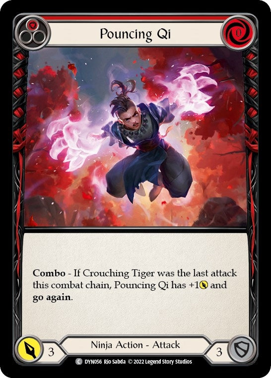 Image for Pouncing Qi (Red) (DYN056) (Dynasty) - Flesh and Blood TCG