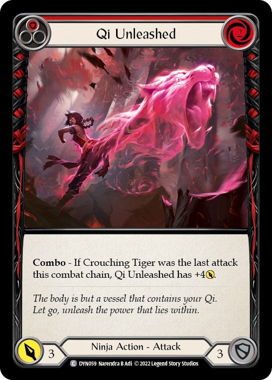 Image for Qi Unleashed (Red) (DYN059) (Dynasty) - Flesh and Blood TCG