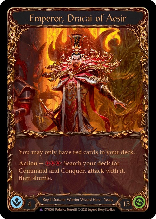 Image for Emperor, Dracai of Aesir (Marvel) (DYN001) (Dynasty) - Flesh and Blood TCG