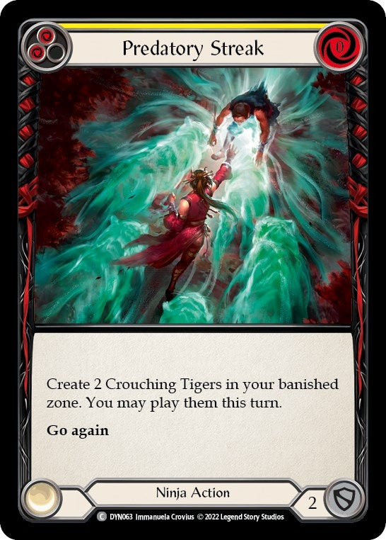 Predatory Streak (Yellow) (DYN063) (Dynasty)