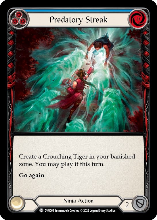 Image for Predatory Streak (Blue) (DYN064) (Dynasty) - Flesh and Blood TCG