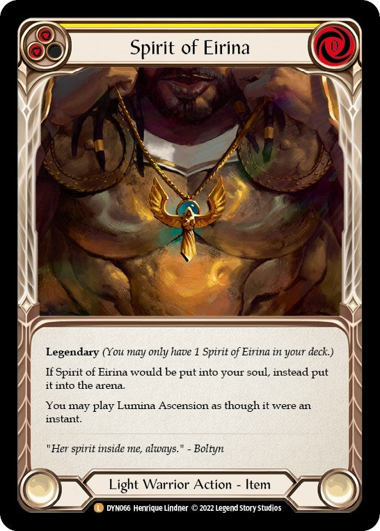 Image for Spirit of Eirina (DYN066) (Dynasty) - Flesh and Blood TCG