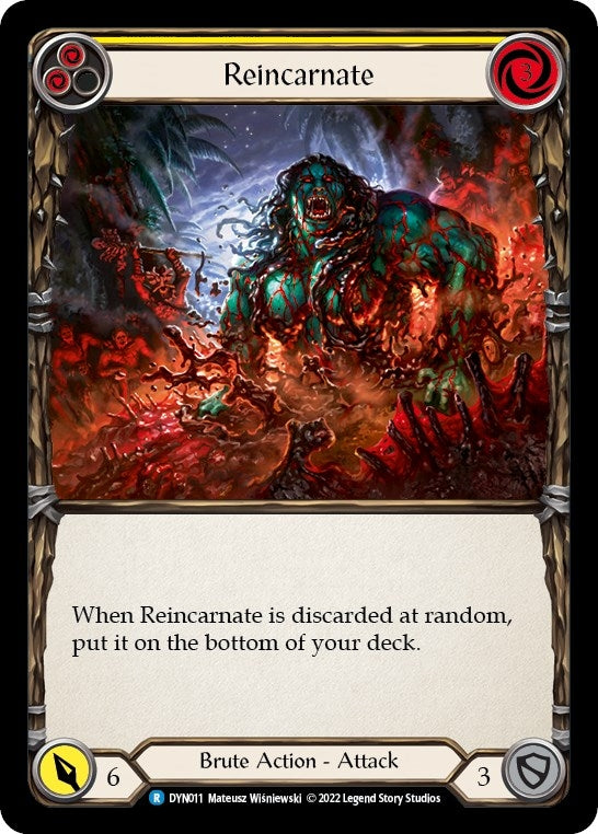 Image for Reincarnate (Yellow) (DYN011) (Dynasty) - Flesh and Blood TCG