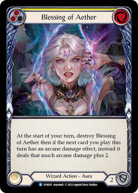 Image for Blessing of Aether (Yellow) (DYN201) (Dynasty) - Flesh and Blood TCG