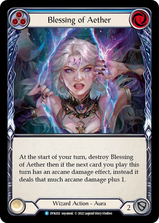 Image for Blessing of Aether (Blue) (DYN202) (Dynasty) - Flesh and Blood TCG