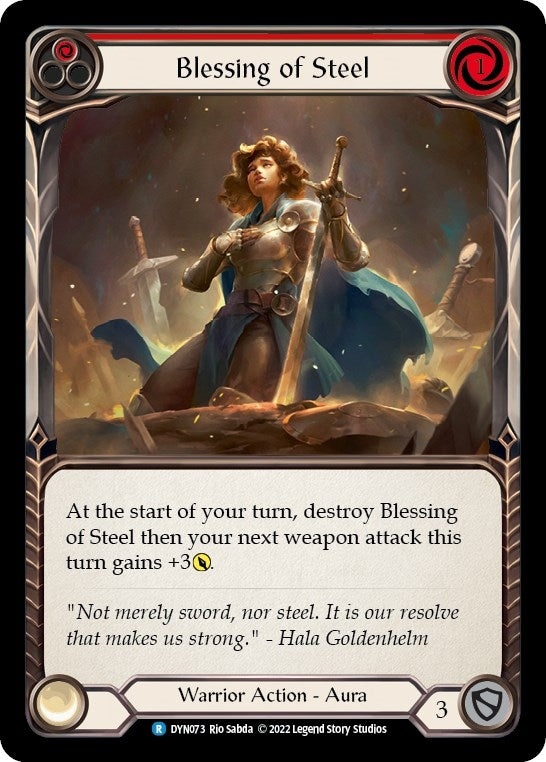 Image for Blessing of Steel (Red) (DYN073) (Dynasty) - Flesh and Blood TCG